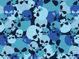 Cerulean Calvaria Halloween Vinyl Wrap Pattern~Rwraps Series 914 Digitally Printed Vinyl Wrap~0