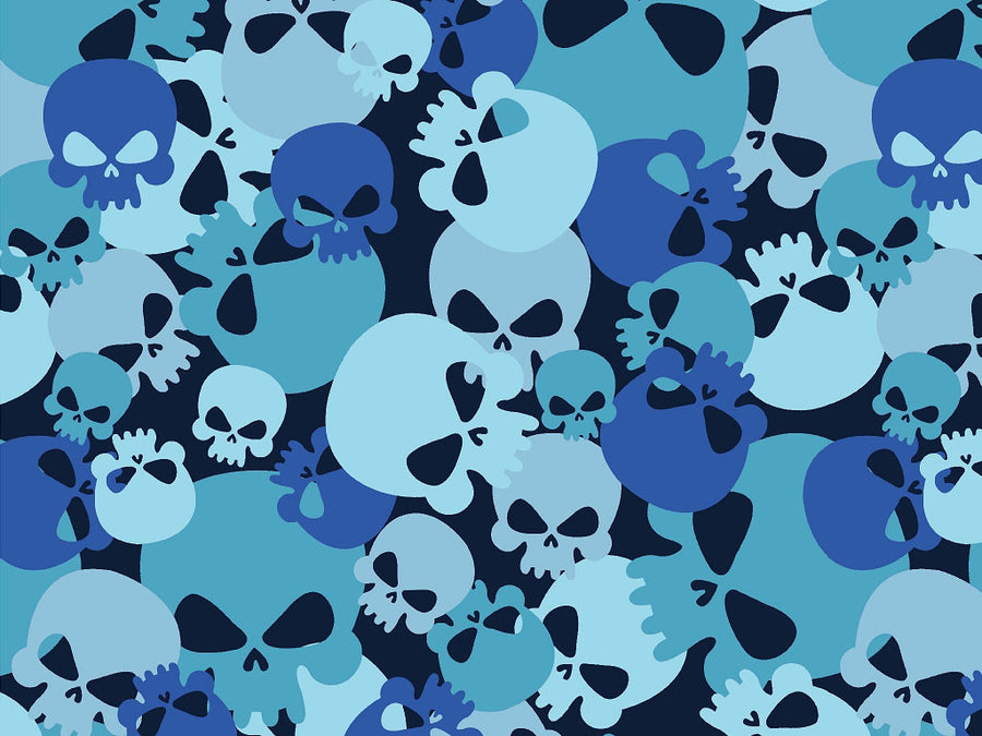 Cerulean Calvaria Halloween Vinyl Wrap Pattern~Rwraps Series 914 Digitally Printed Vinyl Wrap~0