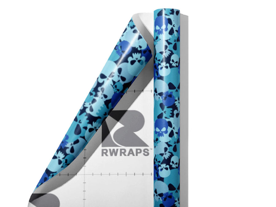 Cerulean Calvaria Halloween Wrap Film Sheets~Rwraps Series 914 Cerulean Calvaria Halloween Scrolled Sheet~3