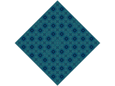 Cerulean Squares Mosaic Vinyl Wrap Pattern