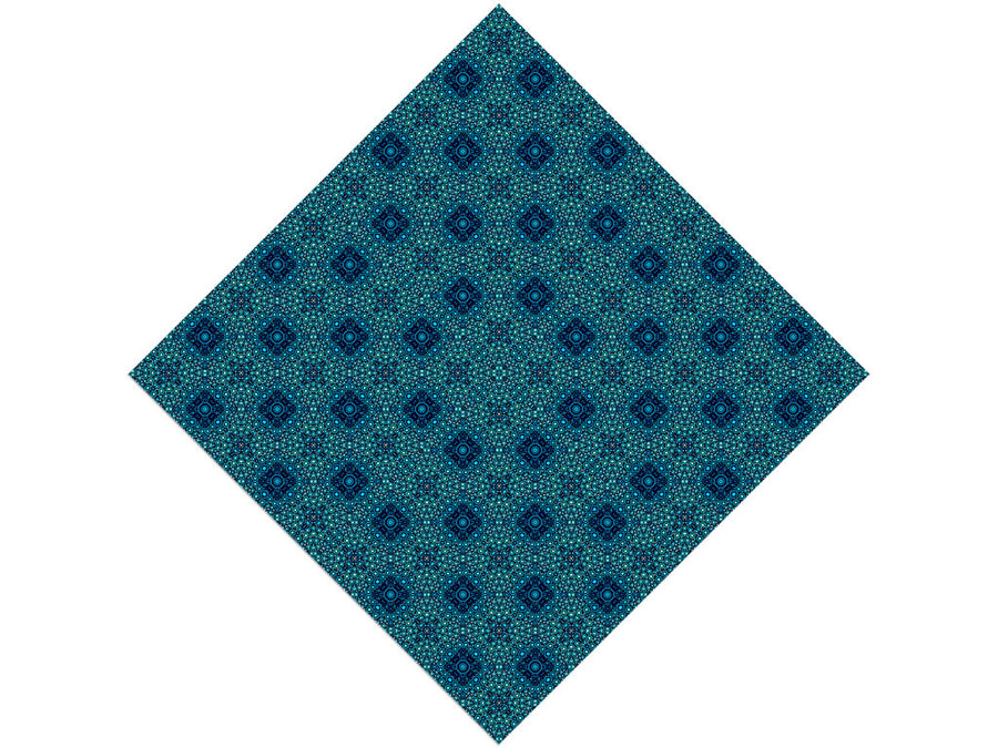 Cerulean Squares Mosaic Vinyl Wrap Pattern