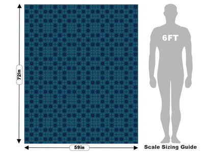 Cerulean Squares Mosaic Vehicle Wrap Scale~Rwraps Series 914 Cerulean Squares Mosaic Measurements~1