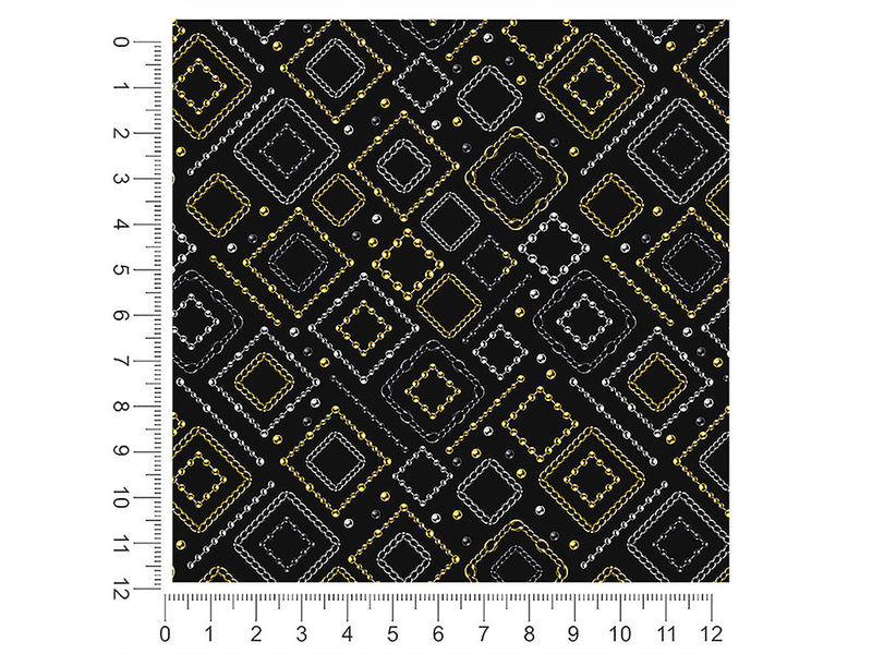 chain collection art deco 1ft x 1ft Craft Sheets
