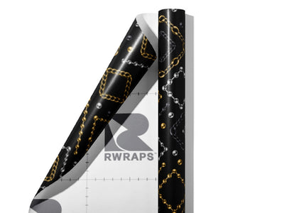 Chain Collection Art Deco Wrap Film Sheets~Rwraps Series 914 Chain Collection Art Deco Scrolled Sheet~3