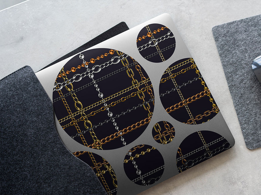 chain excitement bling DIY Laptop Stickers