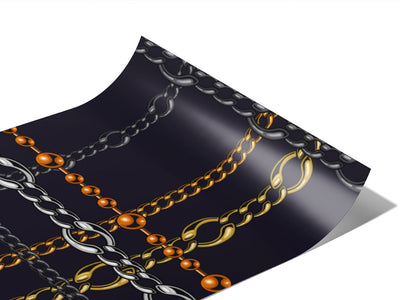 Chain Excitement Bling Vinyl Wraps~Rwraps Series 914 Digitally Printed Vinyl Wrap~0