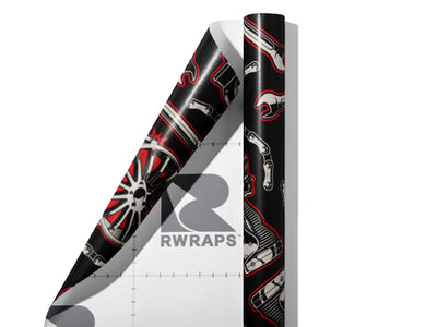 Chained Rims Cars Wrap Film Sheets~Rwraps Series 914 Chained Rims Cars Scrolled Sheet~3