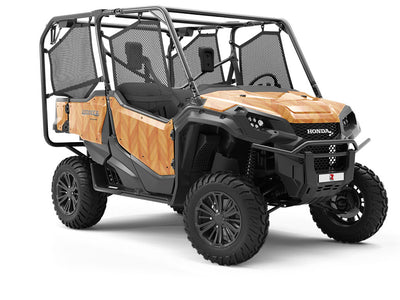 Chamois Stain Wooden Parquet Utility Vehicle Vinyl Wrap