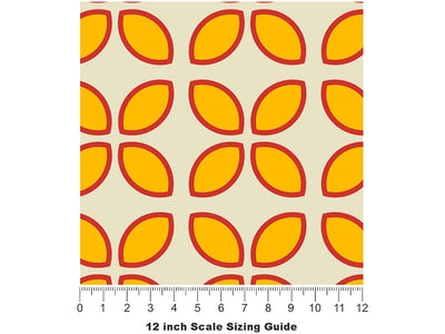 Champagne King Retro Vinyl Film Pattern Size 12 inch Scale~Rwraps Champagne King Retro Sizing Chart~2