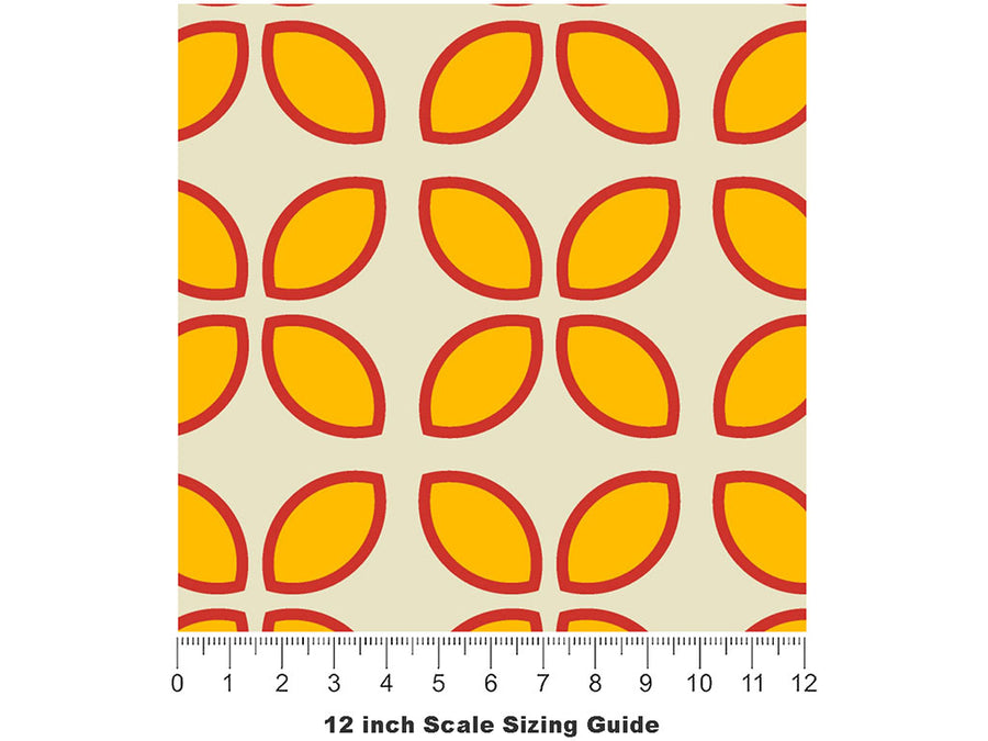 Champagne King Retro Vinyl Film Pattern Size 12 inch Scale~Rwraps Champagne King Retro Sizing Chart~2