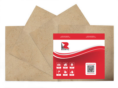 champignon travertine stone Craft Vinyl Sheet Pack