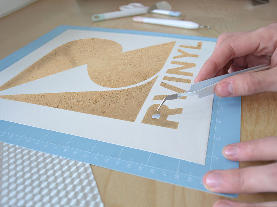 champignon travertine stone Easy Weed Craft Vinyl