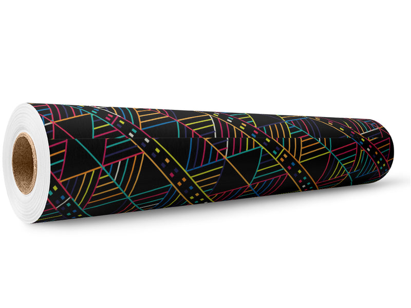 Change Lane Art Deco Wrap Film Wholesale Roll~Rwraps Series 914 Digitally Printed Vinyl Roll~5