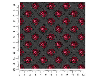 charcoal roses gothic 1ft x 1ft Craft Sheets