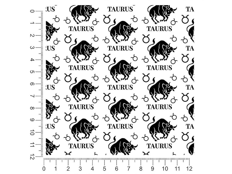 charging bull astrology 1ft x 1ft Craft Sheets