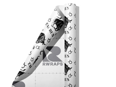 Charging Bull Astrology Vinyl Wrap Pattern~Rwraps Series 914 Charging Bull Astrology Scrolled Sheet~3