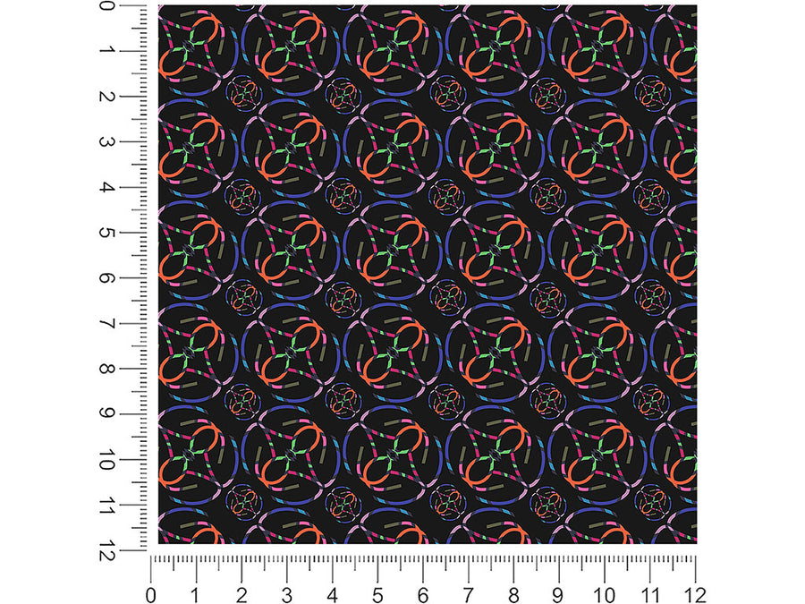 chasing night abstract geometric 1ft x 1ft Craft Sheets