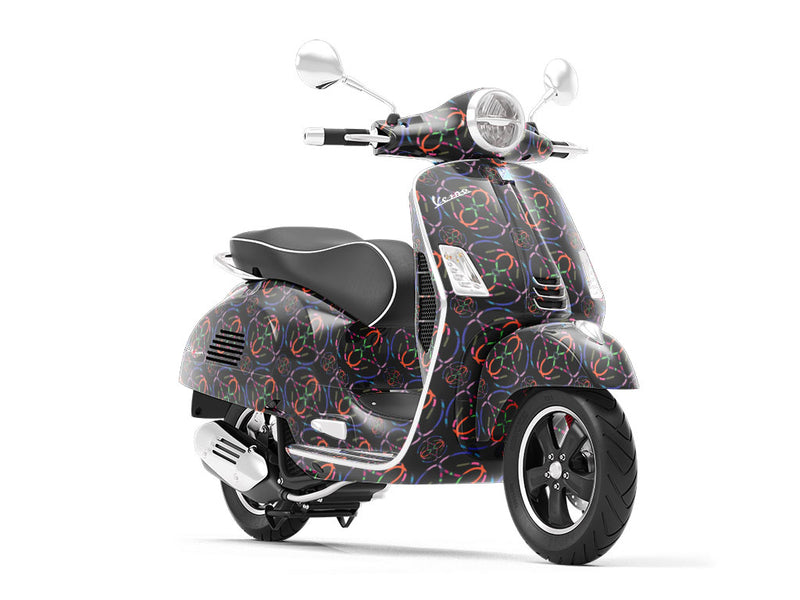 Chasing Night Abstract Vespa Scooter Wrap Film