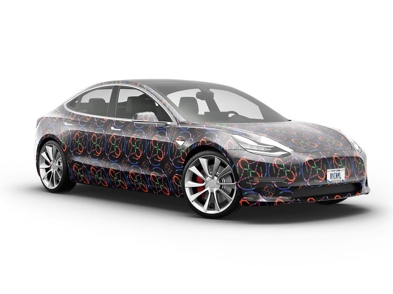 Chasing Night Abstract Vehicle Vinyl Wrap