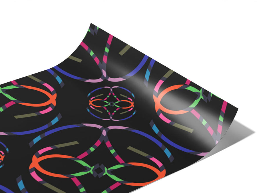 Chasing Night Abstract Vinyl Wraps~Rwraps Series 914 Digitally Printed Vinyl Wrap~0