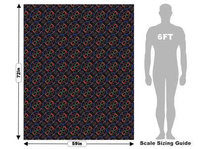 Chasing Night Abstract Vehicle Wrap Scale~Rwraps Series 914 Chasing Night Abstract Measurements~1