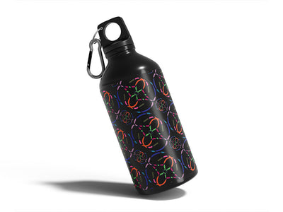 chasing night abstract geometric Water Bottle DIY Stickers