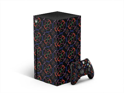 chasing night abstract geometric XBOX DIY Decal