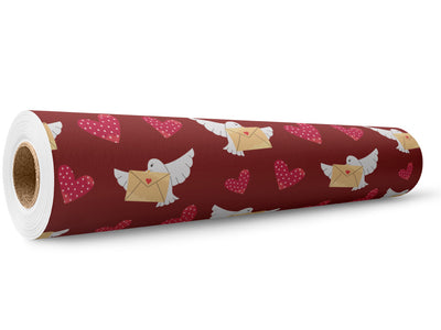 Chaste Love Birds Wrap Film Wholesale Roll~Rwraps Series 914 Digitally Printed Vinyl Roll~5