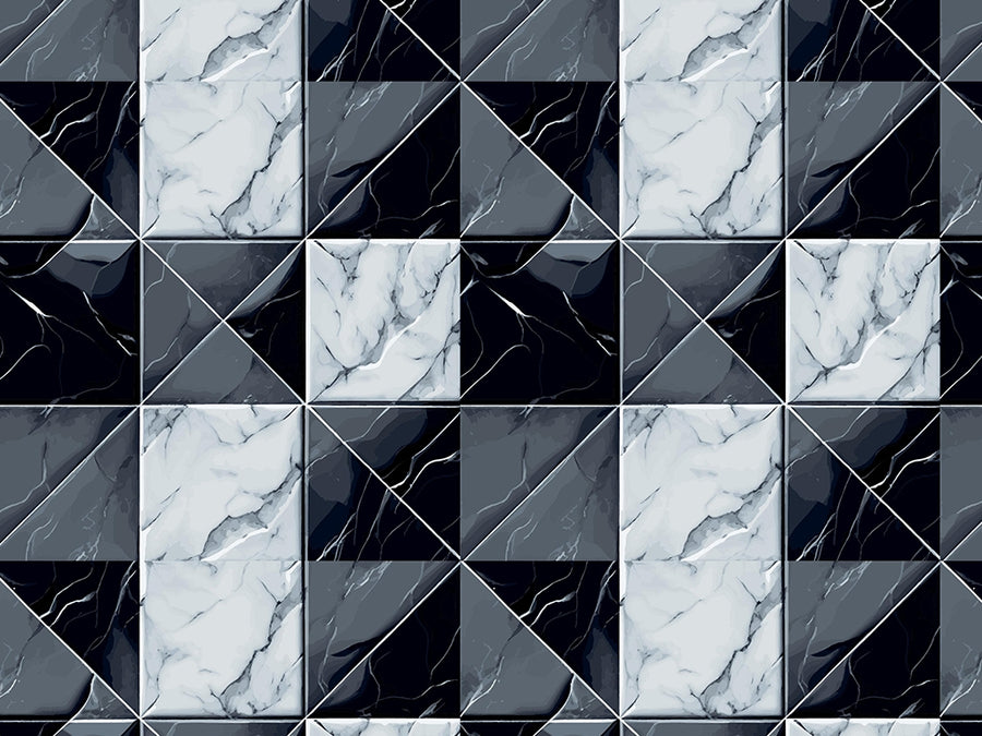 Checkerboard Deviations Tile Vinyl Wrap Pattern~Rwraps Series 914 Digitally Printed Vinyl Wrap~0