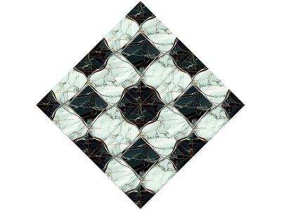 Checkered Diamond Tile Vinyl Wrap Pattern