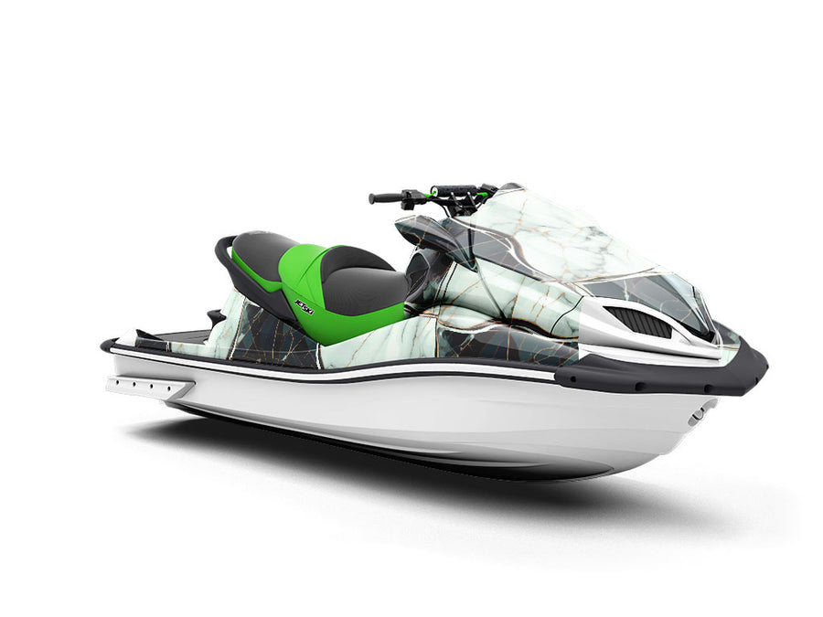 Checkered Flower Tile Jet Ski Vinyl Customized Wrap