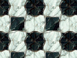 Checkered Flower Tile Vinyl Wrap Pattern~Rwraps Series 914 Digitally Printed Vinyl Wrap~0