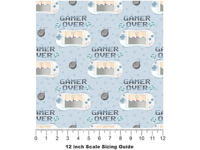 Checkpoint Missed Gaming Vinyl Film Pattern Size 12 inch Scale~Rwraps Checkpoint Missed Gaming Sizing Chart~2