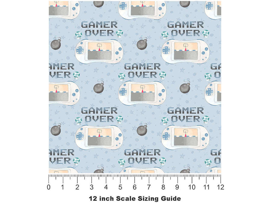 Checkpoint Missed Gaming Vinyl Film Pattern Size 12 inch Scale~Rwraps Checkpoint Missed Gaming Sizing Chart~2