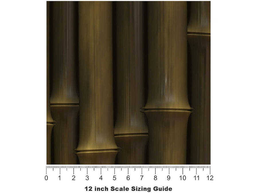 Cheeky Chusquea Bamboo Vinyl Film Pattern Size 12 inch Scale~Rwraps Cheeky Chusquea Bamboo Sizing Chart~2
