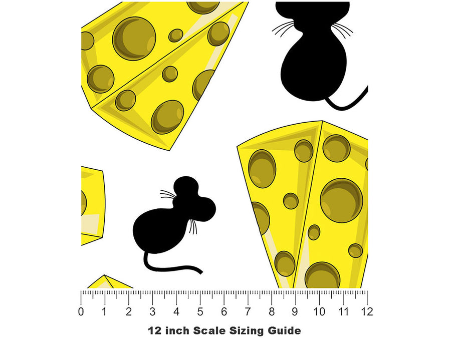 Cheesy Desires Rodent Vinyl Film Pattern Size 12 inch Scale~Rwraps Cheesy Desires Rodent Sizing Chart~2
