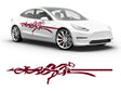 3M Burgundy Cheetah Body Graphic~Full Side Auto Decal Kit~0