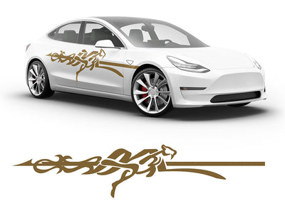 3M Gold Cheetah Body Graphic~Full Side Auto Decal Kit~0
