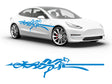 3M Light Blue Cheetah Body Graphic~Full Side Auto Decal Kit~0