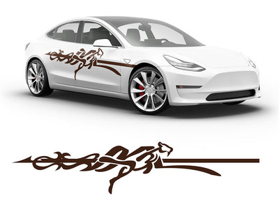 3M Brown Cheetah Body Graphic~Full Side Auto Decal Kit~0