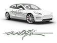 3M Light Gray Cheetah Body Graphic~Full Side Auto Decal Kit~0