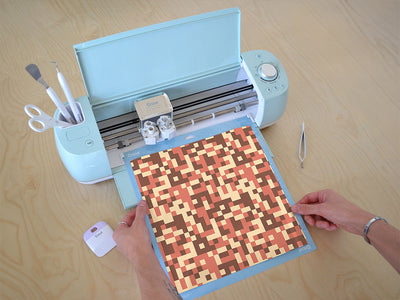 cherry blossoms pixel Cricut Compatible Vinyl