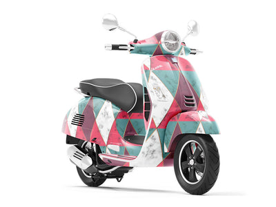 Cherry Hourglass Tile Vespa Scooter Wrap Film