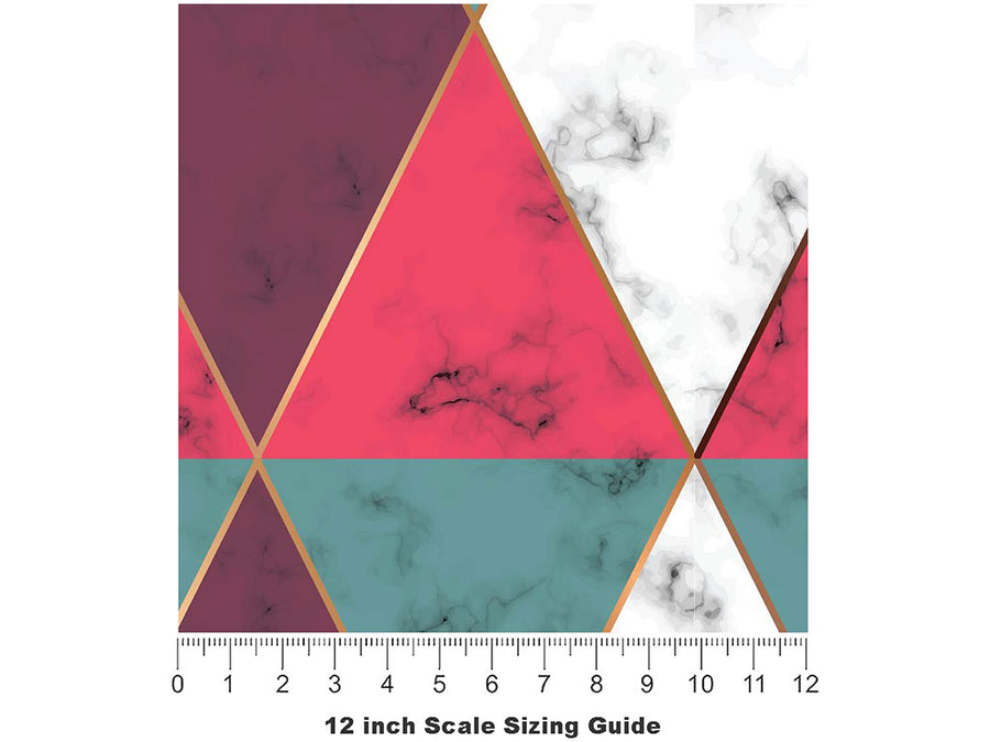 Cherry Hourglass Tile Vinyl Film Pattern Size 12 inch Scale~Rwraps Cherry Hourglass Tile Sizing Chart~3