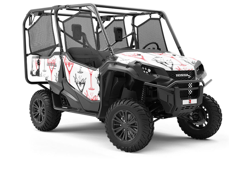 Cherry Splash Alcohol Utility Vehicle Vinyl Wrap