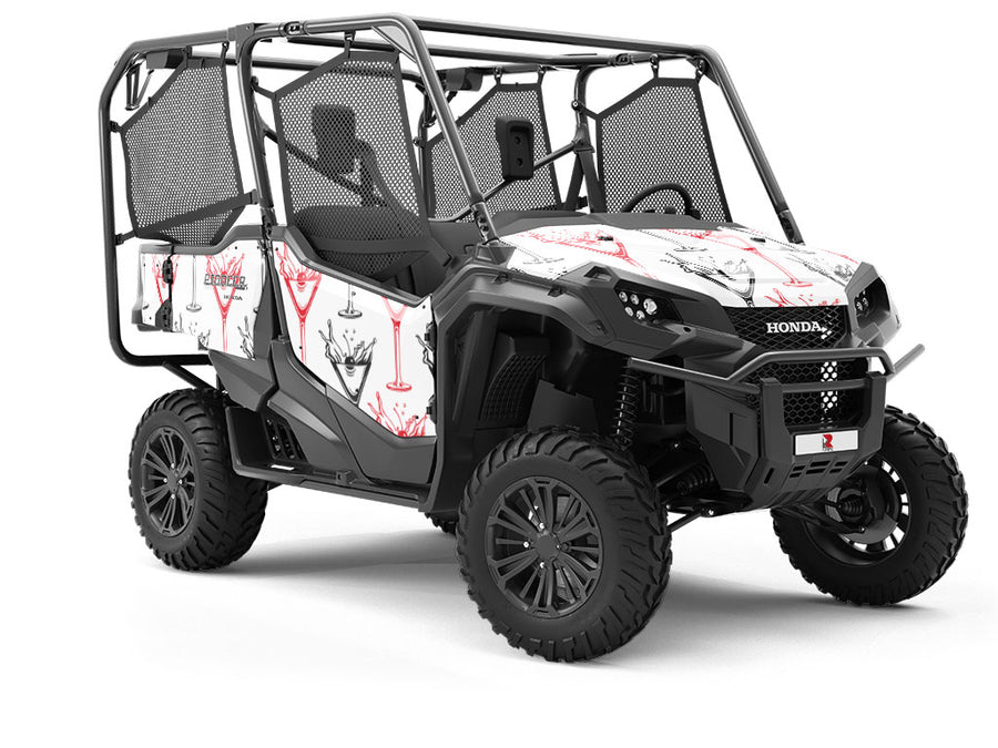 Cherry Splash Alcohol Utility Vehicle Vinyl Wrap