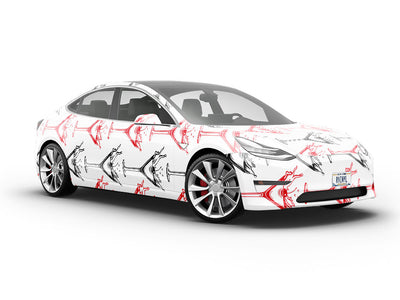 Cherry Splash Alcohol Vehicle Vinyl Wrap