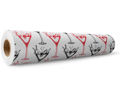 Cherry Splash Alcohol Wrap Film Wholesale Roll~Rwraps Series 914 Digitally Printed Vinyl Roll~5