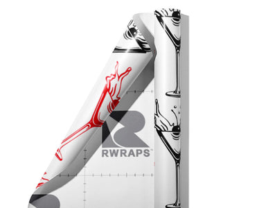 Cherry Splash Alcohol Wrap Film Sheets~Rwraps Series 914 Cherry Splash Alcohol Scrolled Sheet~3