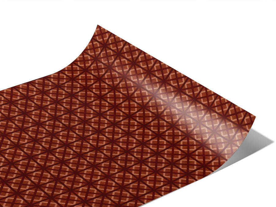 Cherry Stain Wooden Parquet Vinyl Wraps~Rwraps Series 914 Digitally Printed Vinyl Wrap~1
